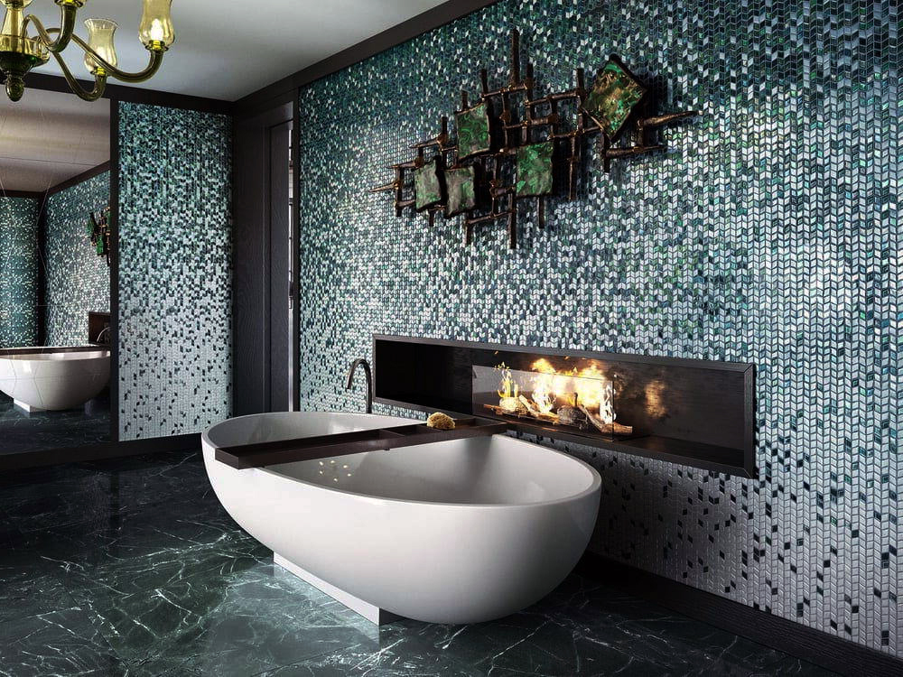 Монохромная мозаика: игра оттенков и фактур одного цвета фото